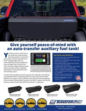 In-bed Auxiliary Fuel Tanks